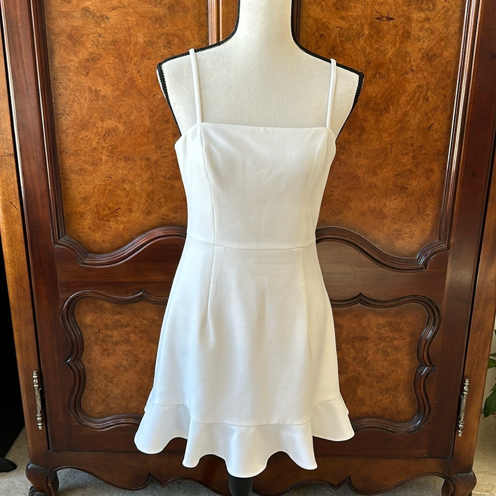 French Connection Ruffle Fit & Flare Mini Dress - Picture 4 of 13